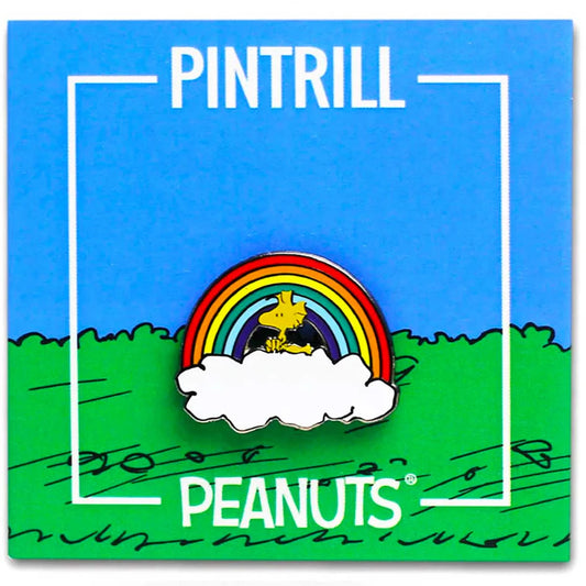 Woodstock Rainbow Cloud Pin - On Carded Backing