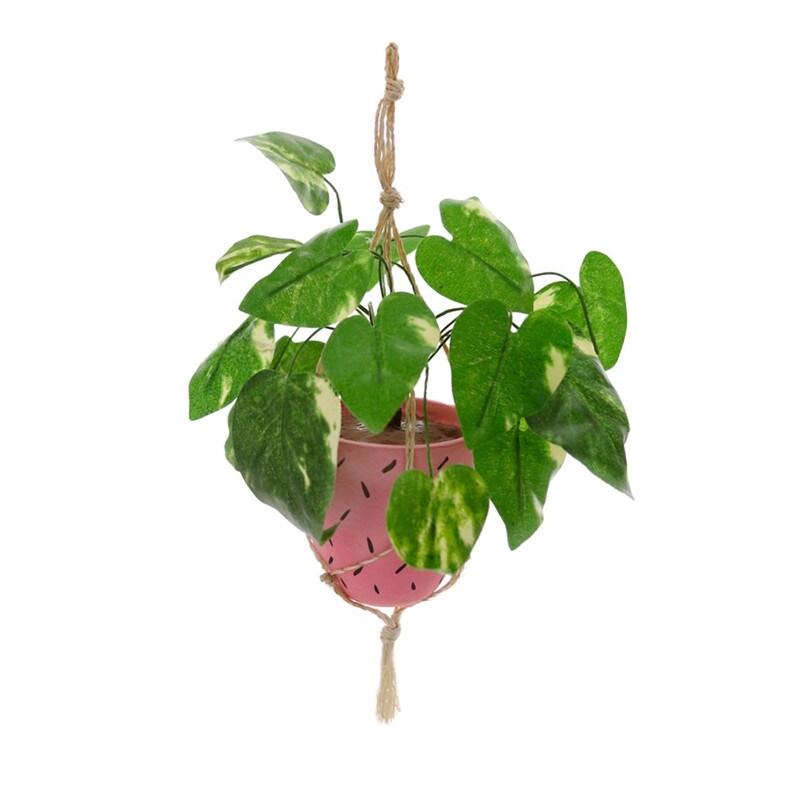 Hanging Pink Plant Ornament