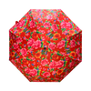 Floral-patterned umbrella on a white background