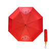 Red umbrella with open andclosed on a white background