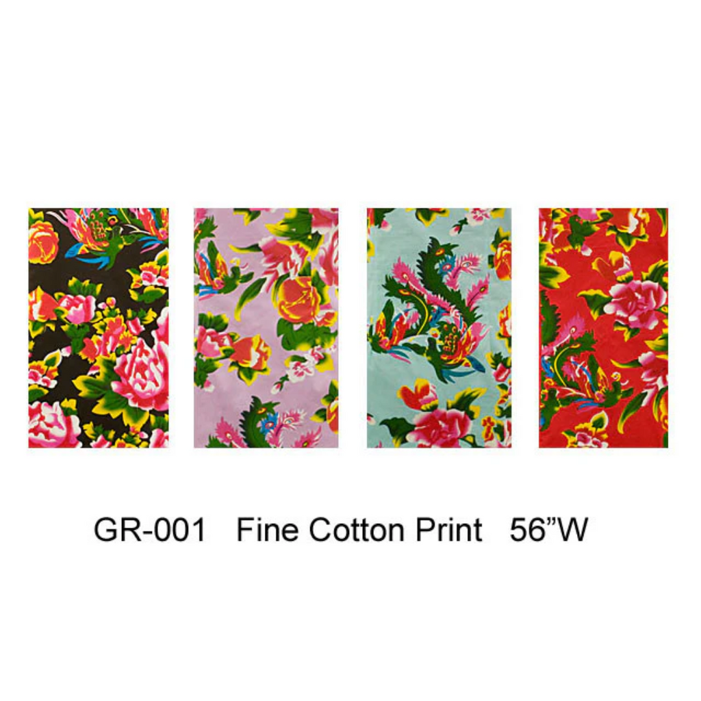 Peony Phoenix Print Cotton Fabric