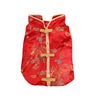 Red brocade dog vest