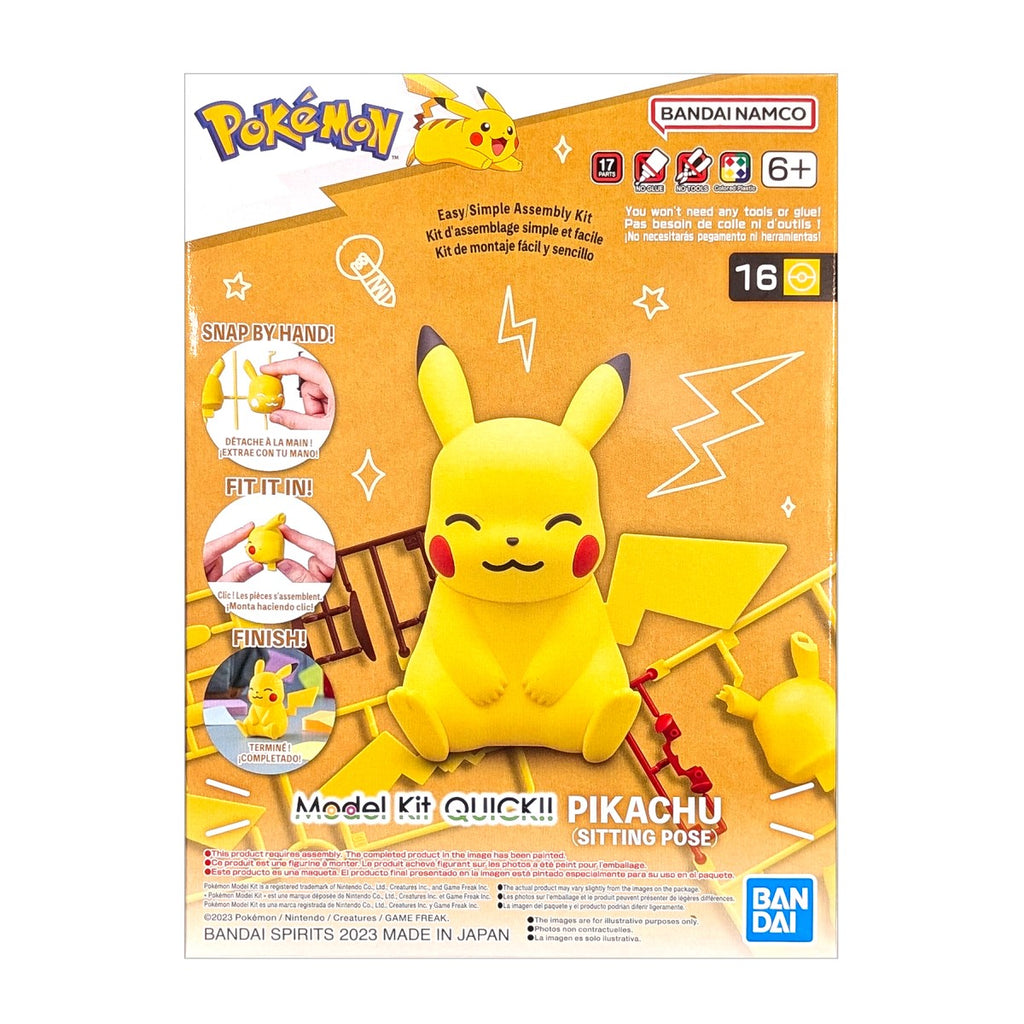 Pokemon Model Kit Quick Pikachu - Sitting Pose