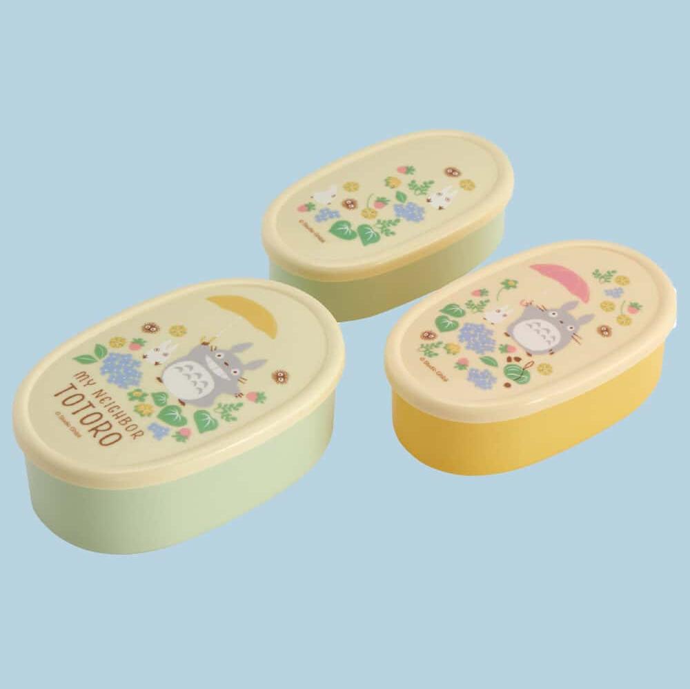 My Neighbor Totoro Food Container Flower Field 3-Piece Set