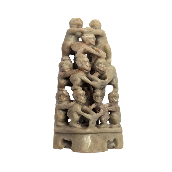 Soap stone monkey tower