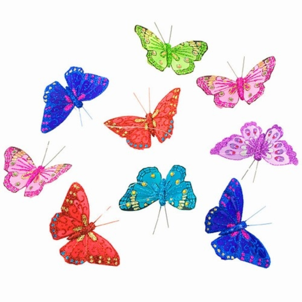 Royal Rainbow Butterfly Garland