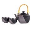 Reactive Glaze Tea Set-Black Matte