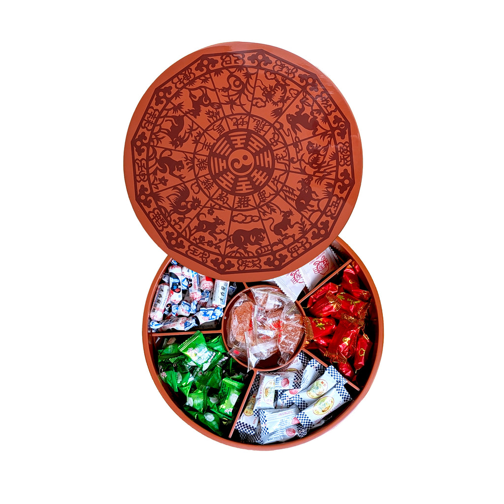 Togetherness Tray with Chinese Zodiac Design (9.5 Inches)