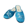 Turquoise Plum Blossom Slipper