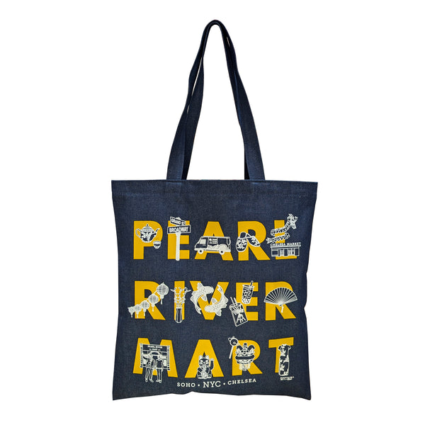 Pearl River Mart x Maptote Denim Tote Bag