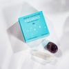 Aquarius mini stone pack from Zodiac Collection with clear quartz and amethyst on a white background