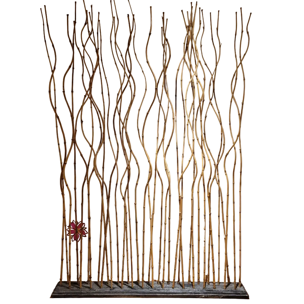 Woven Bamboo Room Divider