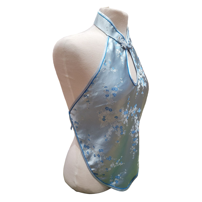 Brocade Apron Halter Top