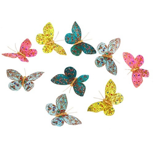 Colorful butterfly garland