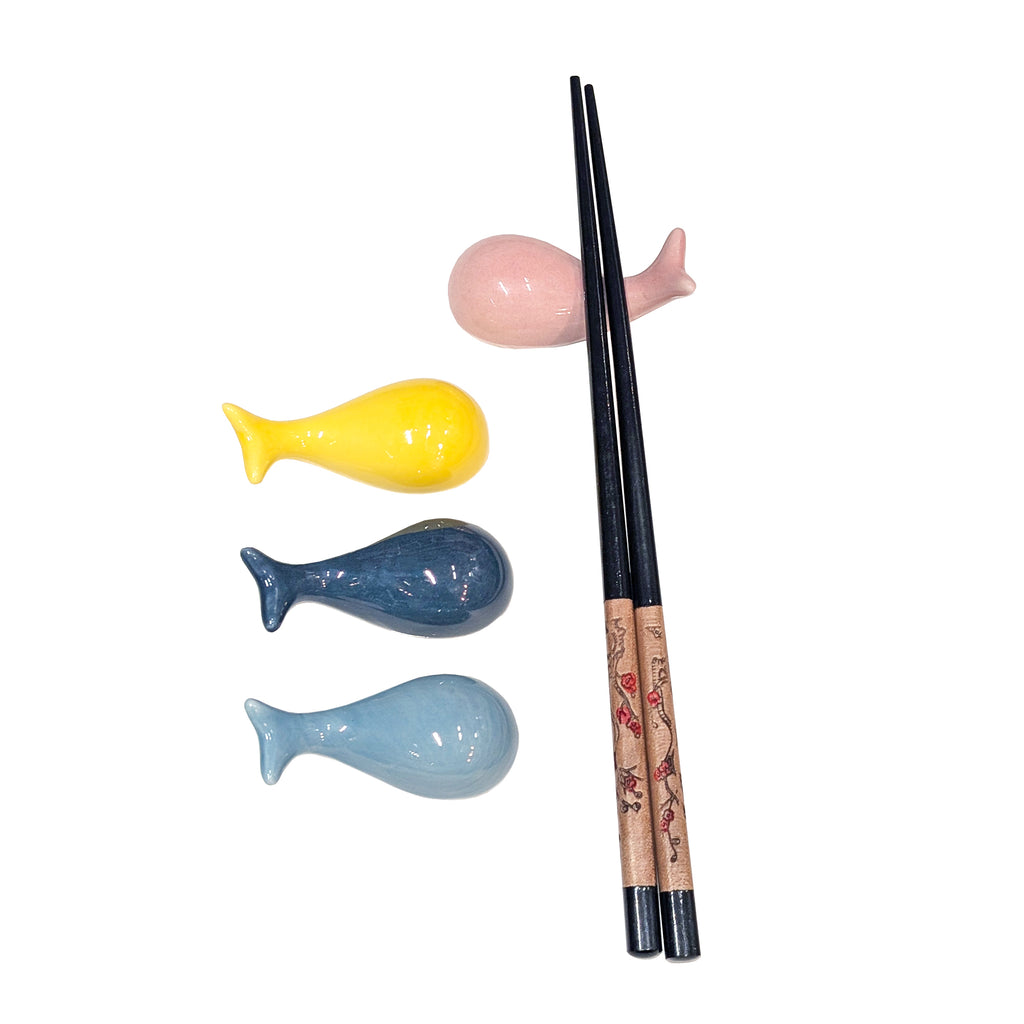 Ceramic Whale Chopstick Rest (Various Colors)