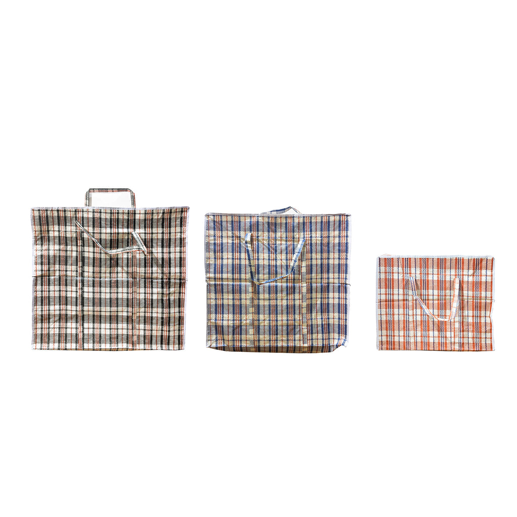 Classic Plaid Design Nylon Shopping/Storage Bag