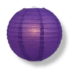 Purple paper lantern on a white background