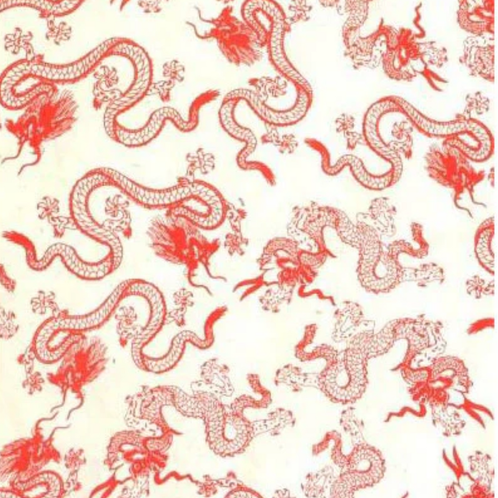 Handmade Nepal Silkscreen Paper - Dragon (Various Colors)