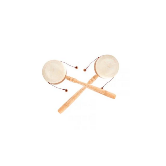 Two Wooden handle dumplin drum