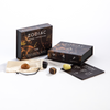Zodiac crystal collection packaging with crystals and accessories on a white background