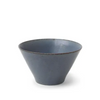 Dark blue ceramic bowl on a white background