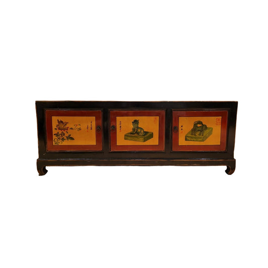 3 Door Media Console