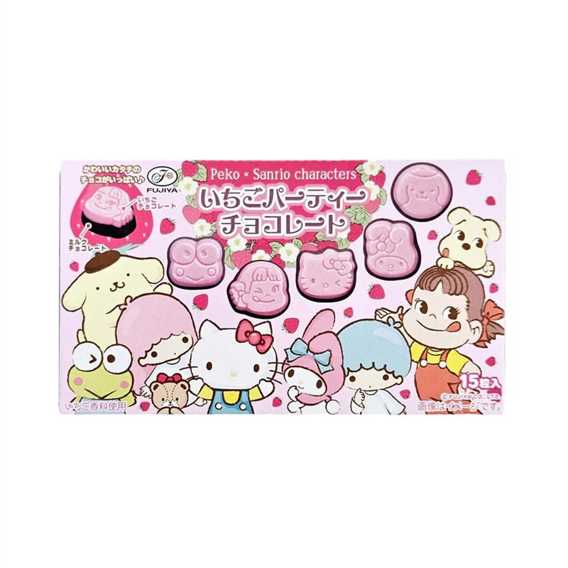 Fujiya Peko Sandrio Strawberry Party Choco
