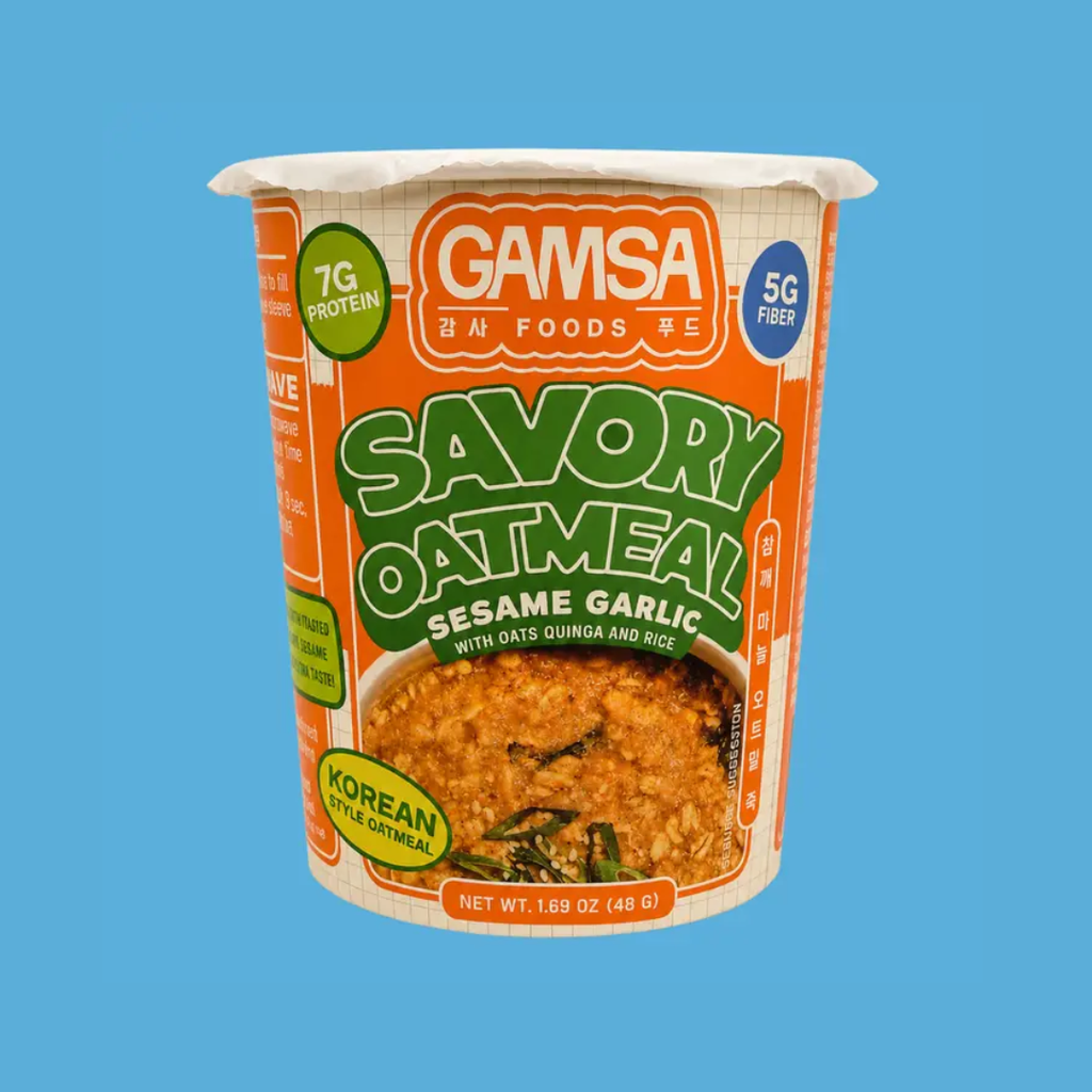 Gamsa Foods Savory Oatmeal - Sesame Garlic Cup