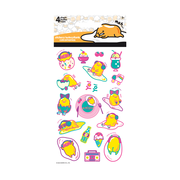 Gudetama- Lazy 80s Stickers