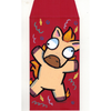 Red envelope with a cartoon horse design on a white background