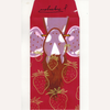 Red envelope with horse and strawberry design