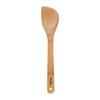 Wooden spatula on a white background