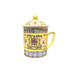 Longevity Design Mug with Lid yellow