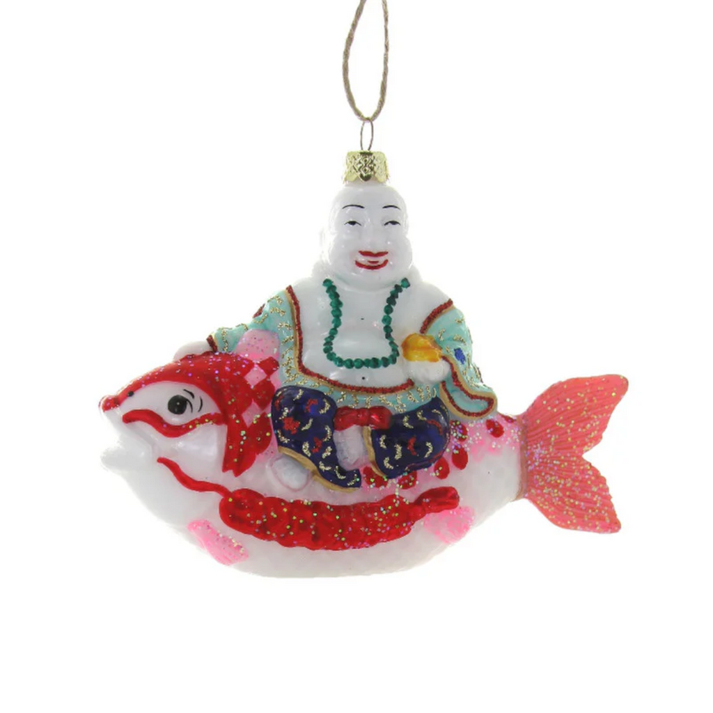 Lucky Fish Glass Ornament