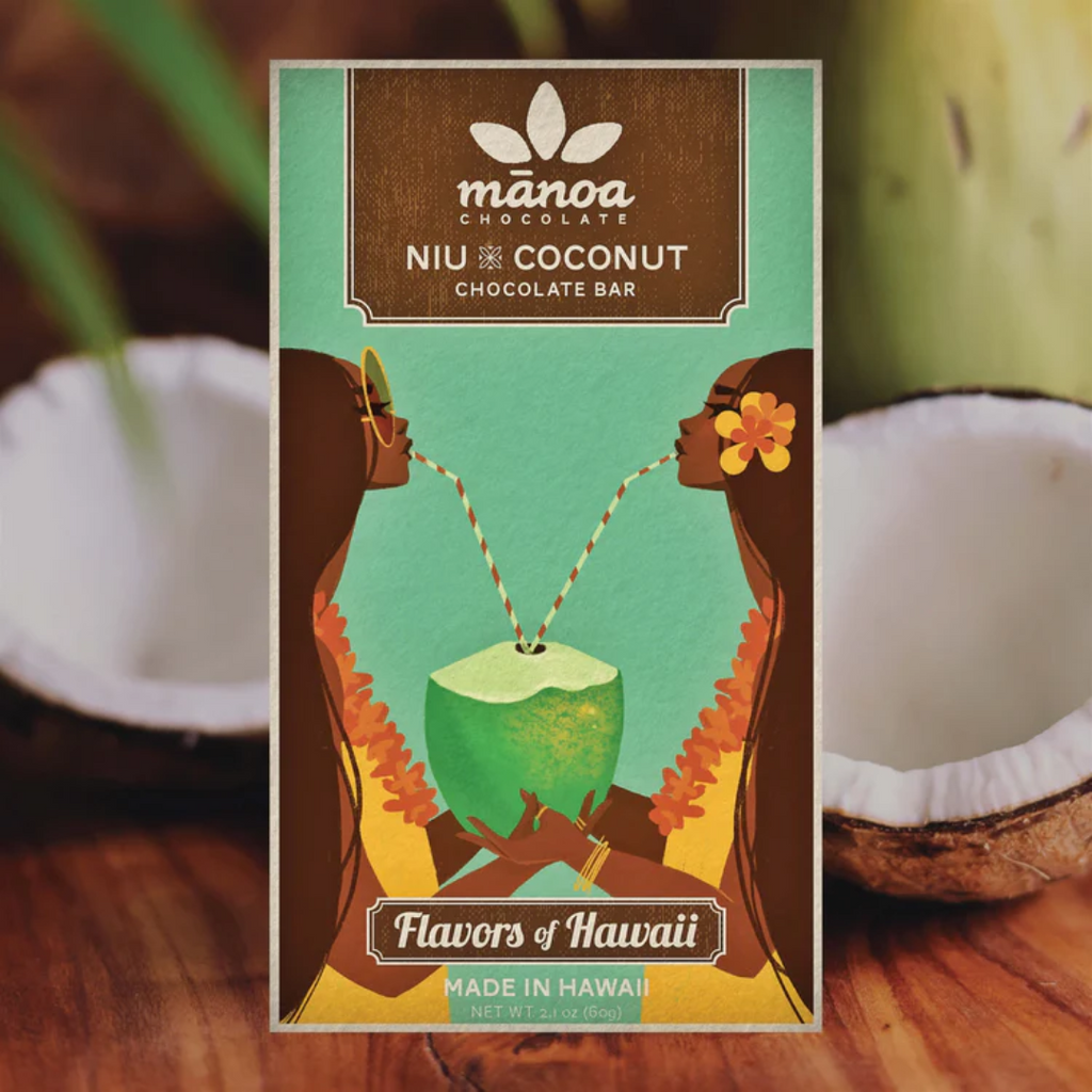 Manoa Chocolate Hawaii Niu x Coconut Bar