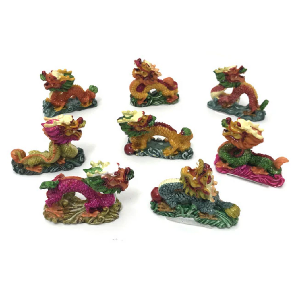 Mini Colorful Dragon Figurine