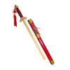 Wooden Dragon Sword with red hilt and red holder