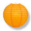 Orange paper lantern on a white background
