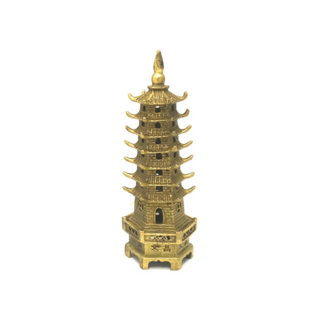 Chinese Classic Pagoda Tower - Brass