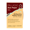 Palladio Rice Paper Oil-Absorbing Blotting Tissues packaging with rice powder on a white background - Natural