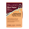 Palladio Rice Paper Oil-Absorbing Blotting Tissues packaging with rice powder on a white background - Warm Beige