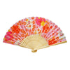 Pink Sakura Print Bamboo Hand Fan - 9 inch