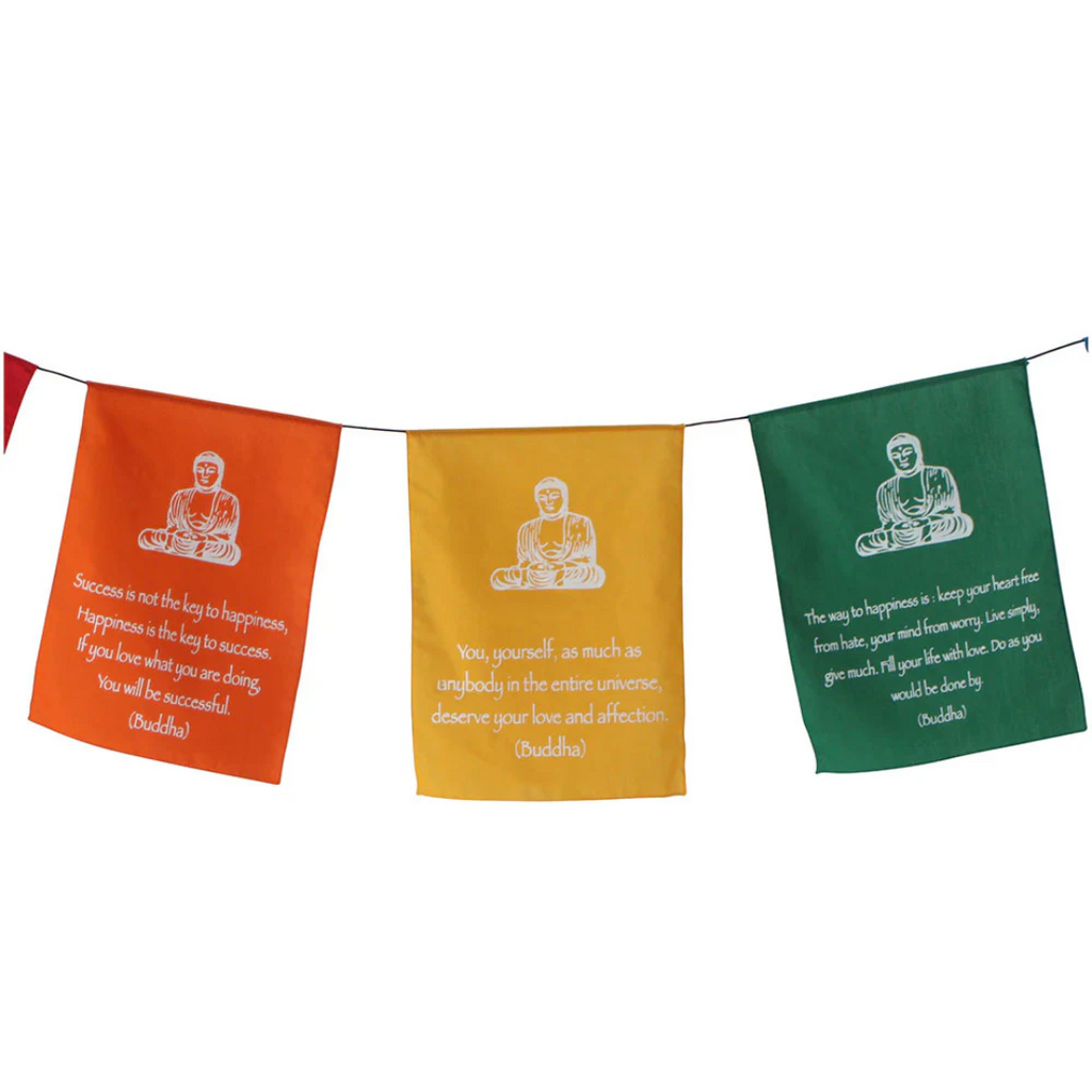 Six Buddha Prayer Banner - 5.5"