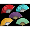 Pretty paper folding fans in variety of colors