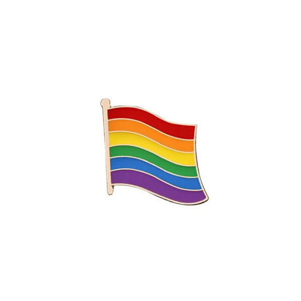 Rainbow Enamel Flag Pin