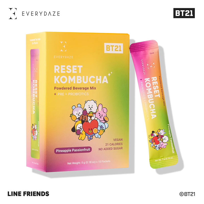 Everydaze Reset Kombucha Pineapple Passionfruit