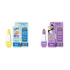 Two lip balms with packaging on a white background
