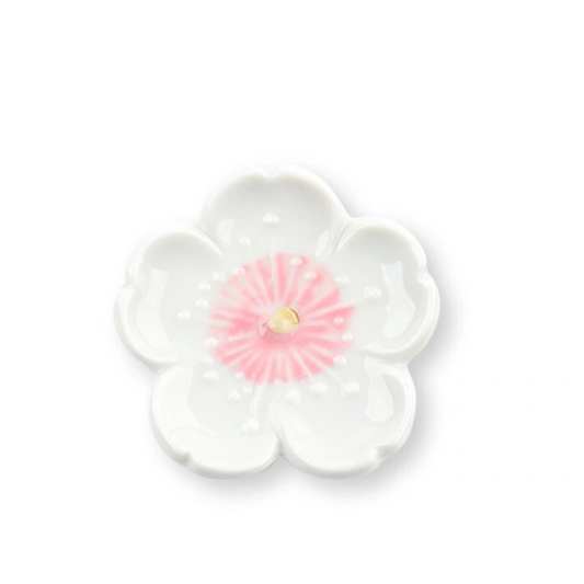 Sakura Ceramic Chopstick Rest - White