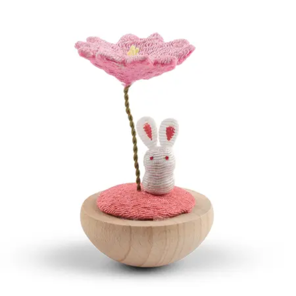Sakura and Rabbit Figurine