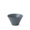 Blue ceramic bowl on a white background